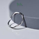  Nhẫn Bạc S925 Sóng Đơn Yinbe Silver 
