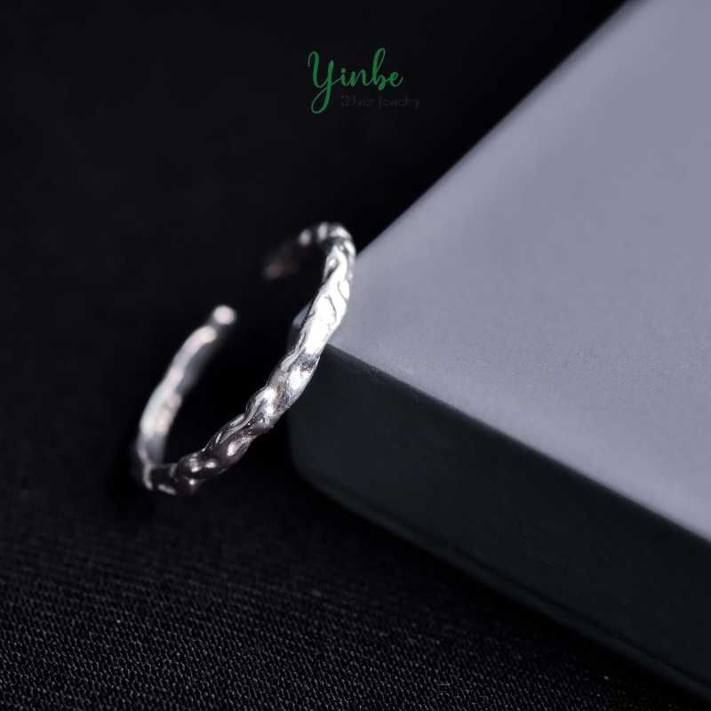  Nhẫn Bạc S925 Stone Vein Yinbe Silver 