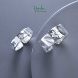  Nhẫn Bạc S925 Hoa Mặt Trời Bản To Yinbe Silver 