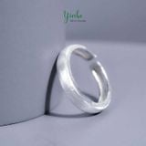  Nhẫn Bạc S925 Nhám Cát Bản 4mm Yinbe Silver 