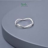  Nhẫn Bạc S925 Sóng Đơn Yinbe Silver 
