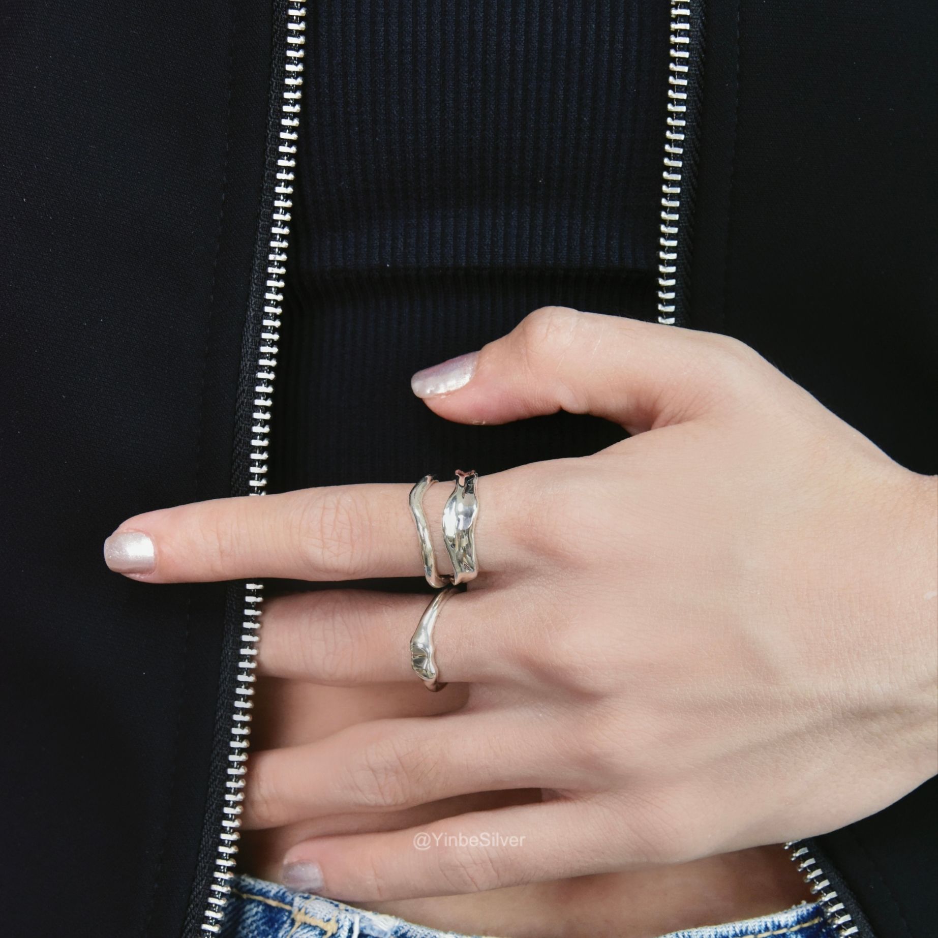  Nhẫn Bạc Cobble Yinbe Silver BGYR02 