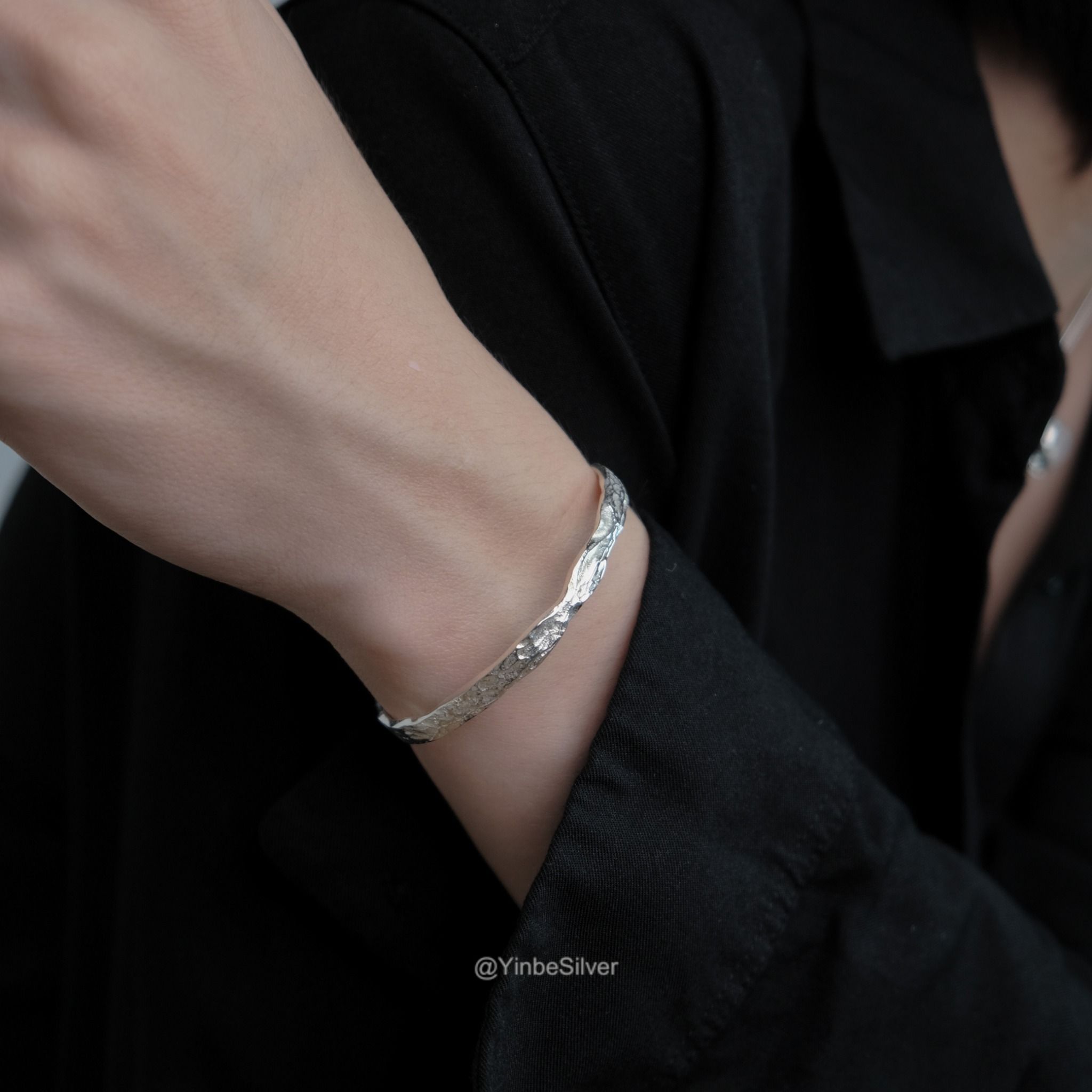  Vòng Tay Bạc (Cuff) Nữ Timber Yinbe Silver 