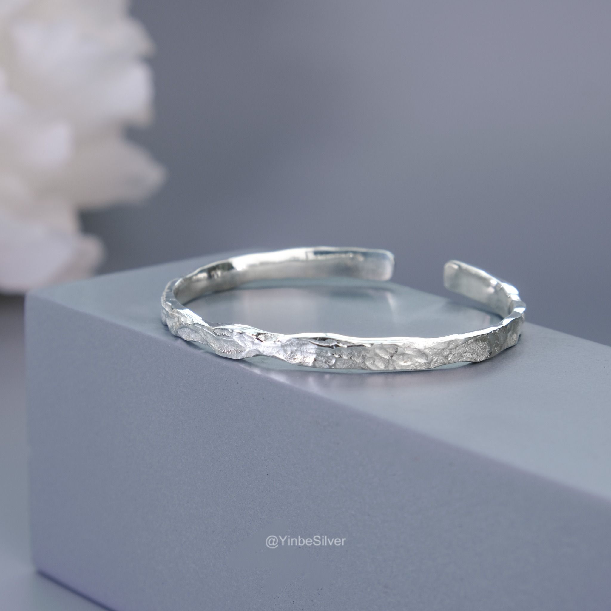  Vòng Tay Bạc (Cuff) Nữ Timber Yinbe Silver 
