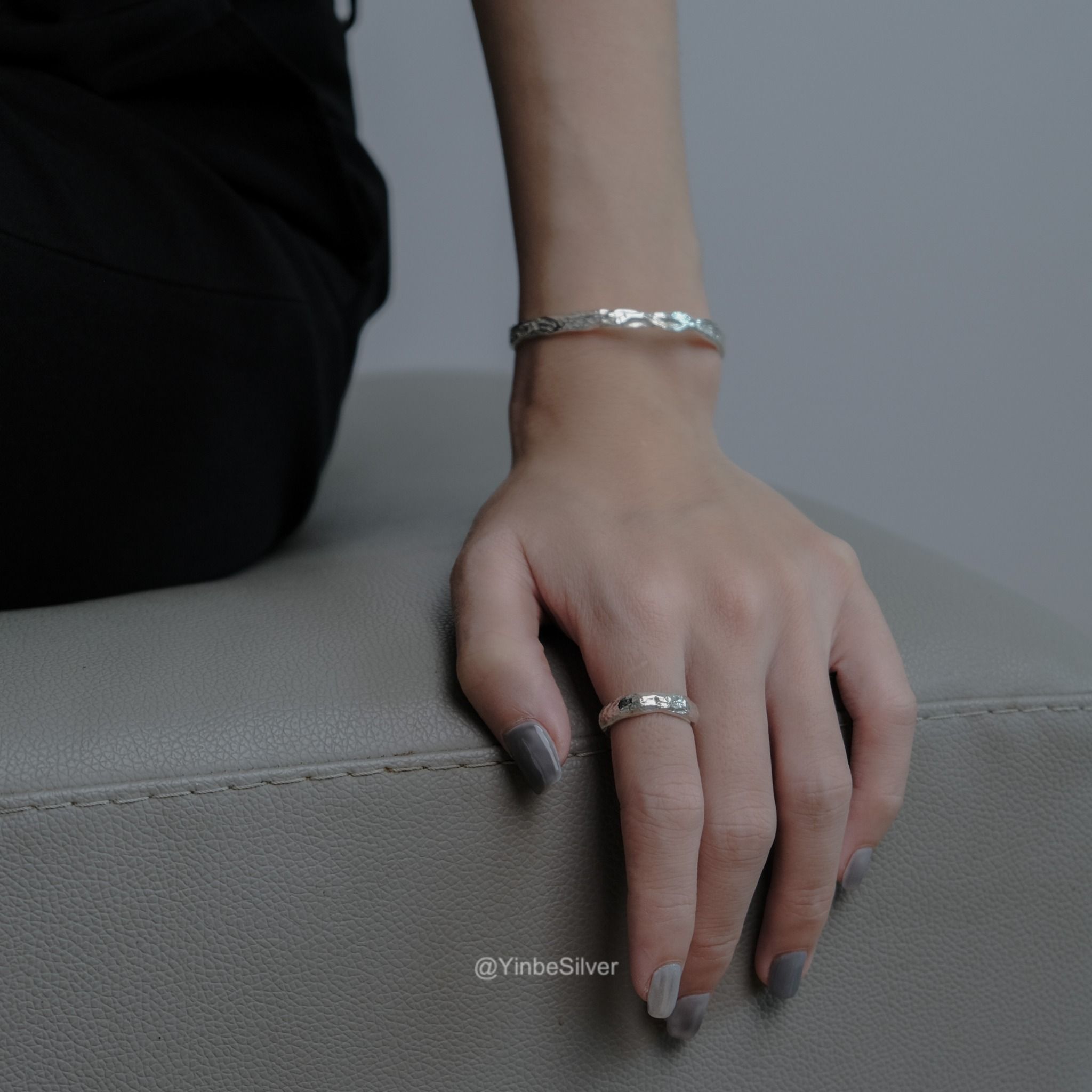  Vòng Tay Bạc (Cuff) Nữ Timber Yinbe Silver 