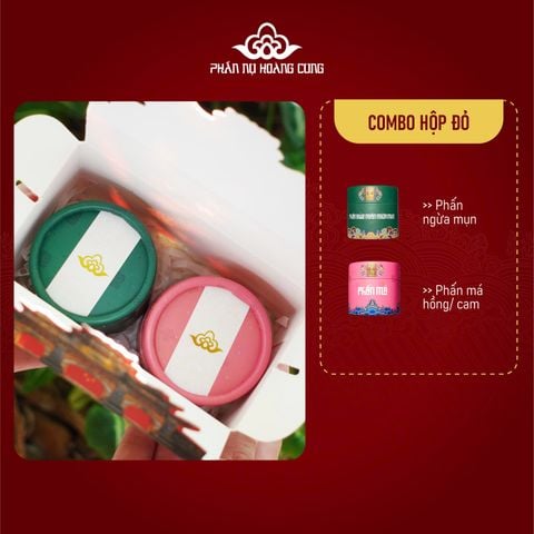 Combo Trang Điểm Phấn Ngừa Mụn + Phấn Má - PHẤN NỤ HOÀNG CUNG (Phiên Bản Lưu Niệm)