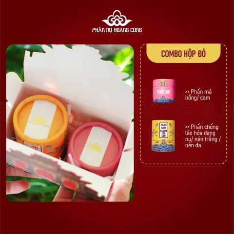Combo Trang Điểm Phấn Nụ Chống Lão Hóa + Phấn Má  - PHẤN NỤ HOÀNG CUNG (Phiên Bản Lưu Niệm)