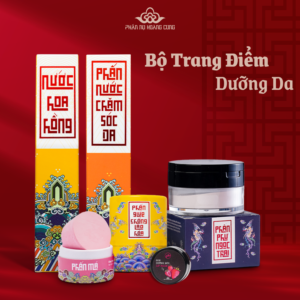 Bộ Trang Điểm Dưỡng Da Phấn Nụ Hoàng Cung