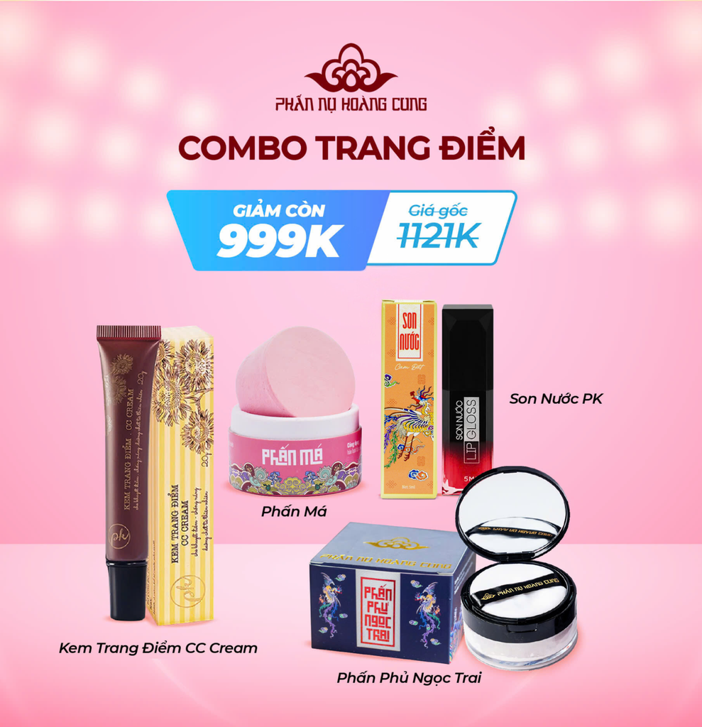 COMBO TRANG ĐIỂM + Phấn Má Hồng