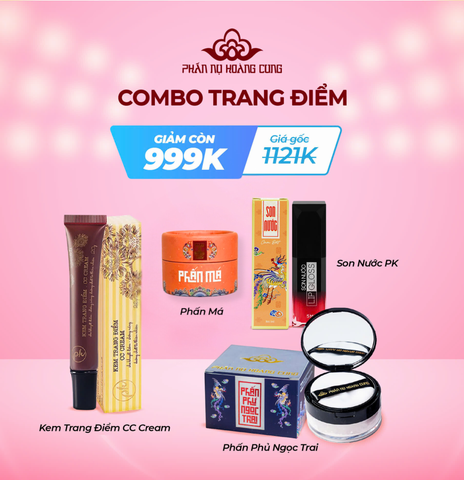 COMBO TRANG ĐIỂM + Phấn Má Cam