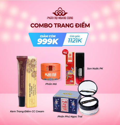 COMBO TRANG ĐIỂM + Phấn Má Cam