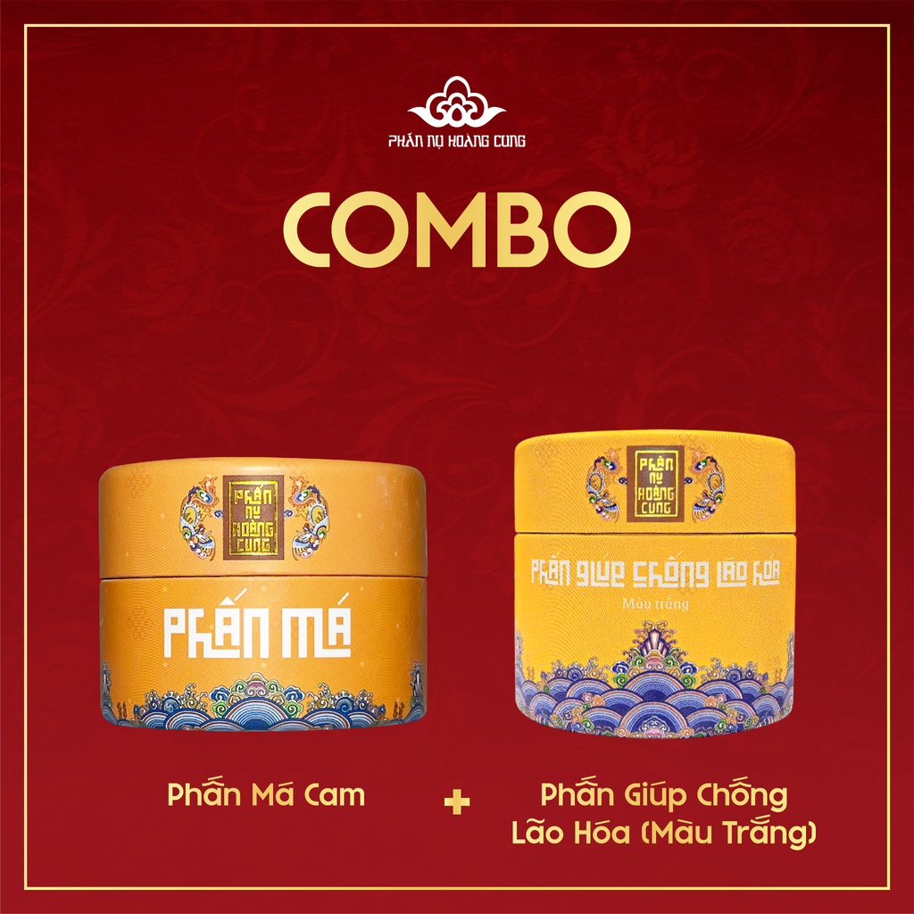 Combo Trang Điểm Phấn Nụ Chống Lão Hóa + Phấn Má  - PHẤN NỤ HOÀNG CUNG