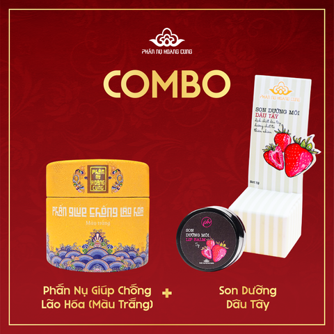 Combo Da Mộc Mạc – Nét Thanh Tao: Phấn Chống Lão Hóa + Son Dưỡng Môi Thiên Nhiên