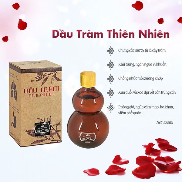 Dầu Tràm Huế, Phấn Nụ Hoàng Cung, Dung Tích 100ml, Cao Cấp Chính Hãng