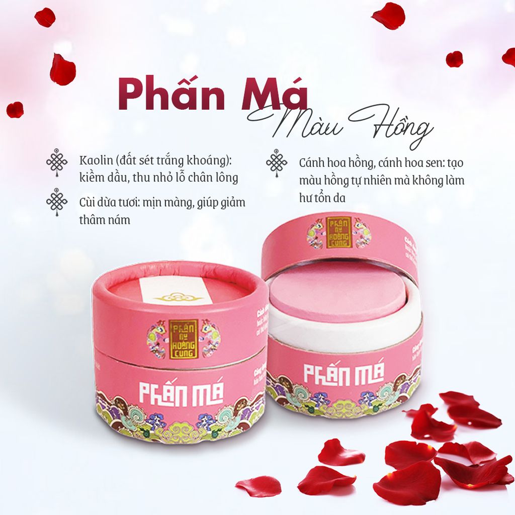 Phấn Má Hồng Phấn Nụ Hoàng Cung Trọng Lượng 25g