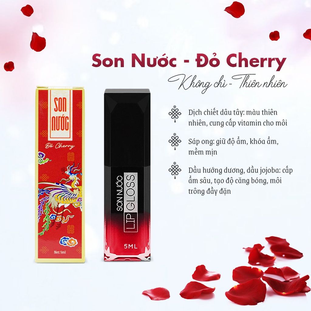 Son Nước LipGloss PK Phấn Nụ Hoàng Cung Dung Tích 5ml