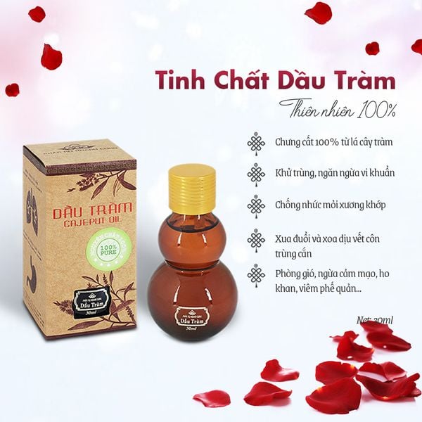 Tinh Chất Dầu Tràm, Thiên Nhiên Nguyên Chất 100%, Phấn Nụ Hoàng Cung,