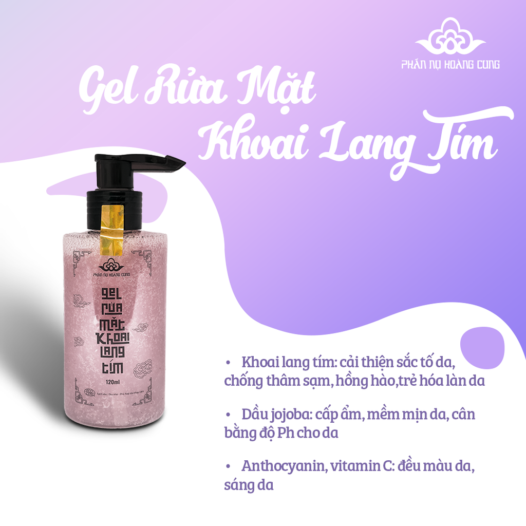 07 - Gel rửa mặt khoai lang tím (120ml)