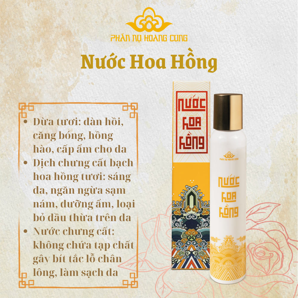 06 - Nước Hoa Hồng Phấn Nụ Hoàng Cung Dung Tích 120ml