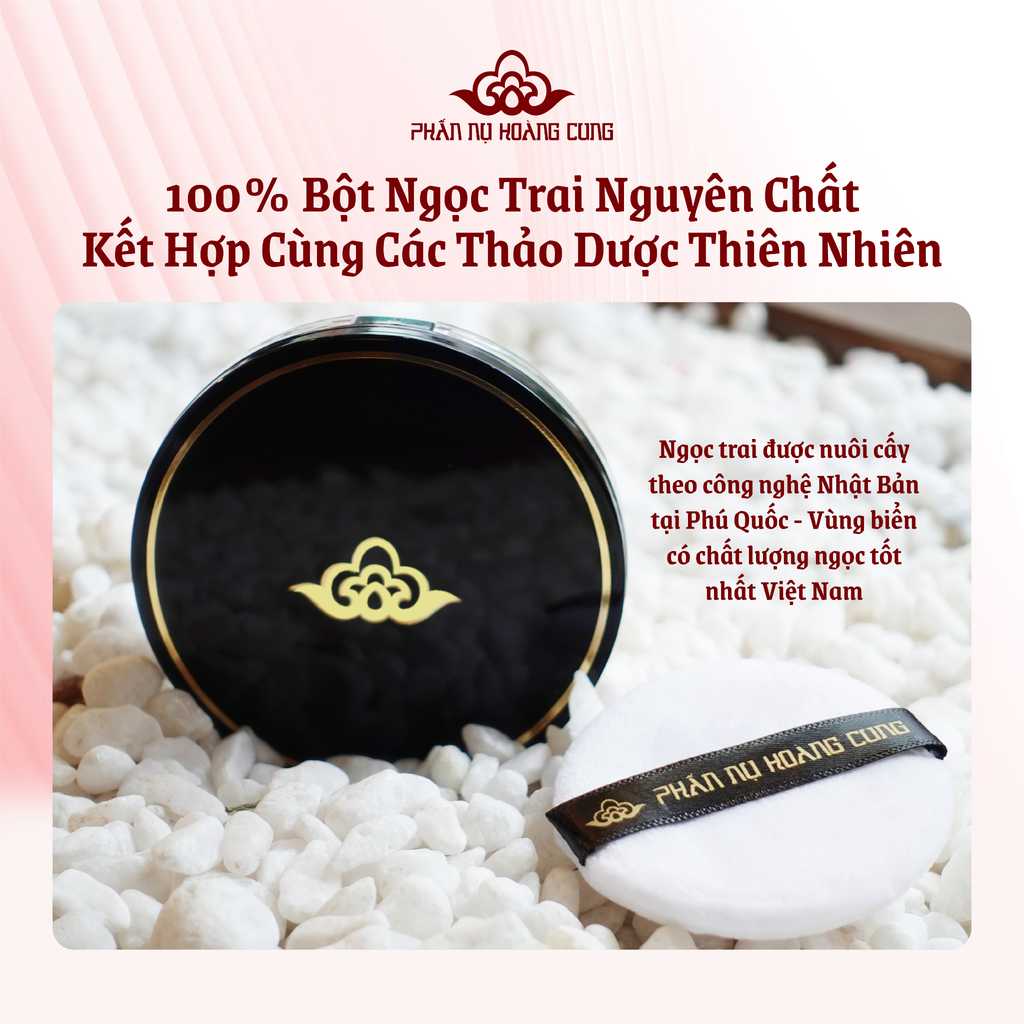 Phấn Phủ Ngọc Trai Phấn Nụ Hoàng Cung size 5g