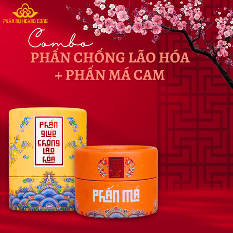 Combo Trang Điểm Phấn Nụ Chống Lão Hóa + Phấn Má  - PHẤN NỤ HOÀNG CUNG