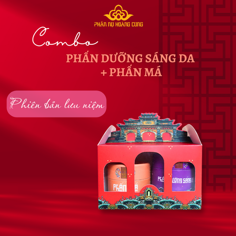 Combo Trang Điểm Phấn Sáng Da + Phấn Má - PHẤN NỤ HOÀNG CUNG (Phiên Bản Lưu Niệm)