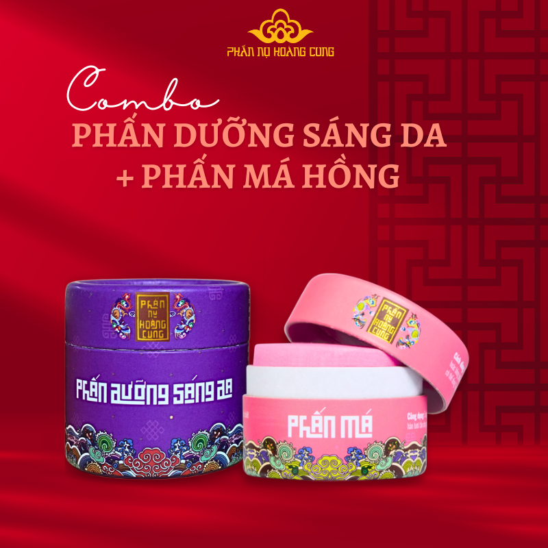 Combo Trang Điểm Phấn Sáng Da + Phấn Má - PHẤN NỤ HOÀNG CUNG (Phiên Bản Lưu Niệm)
