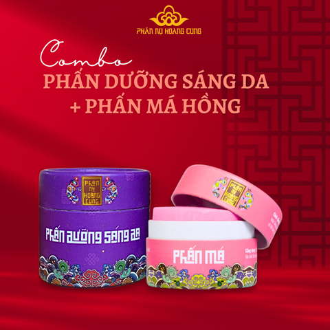 Combo Trang Điểm Phấn Sáng Da + Phấn Má - PHẤN NỤ HOÀNG CUNG (Phiên Bản Lưu Niệm)
