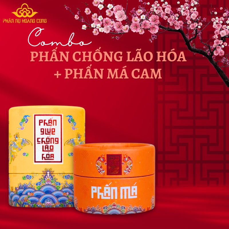 Combo Trang Điểm Phấn Nụ Chống Lão Hóa + Phấn Má  - PHẤN NỤ HOÀNG CUNG (Phiên Bản Lưu Niệm)