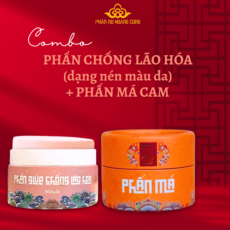 Combo Trang Điểm Phấn Nụ Chống Lão Hóa + Phấn Má  - PHẤN NỤ HOÀNG CUNG (Phiên Bản Lưu Niệm)