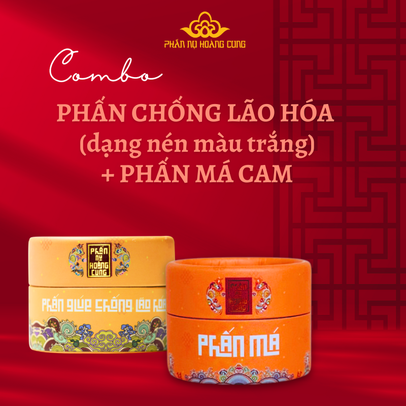 Combo Trang Điểm Phấn Nụ Chống Lão Hóa + Phấn Má  - PHẤN NỤ HOÀNG CUNG (Phiên Bản Lưu Niệm)
