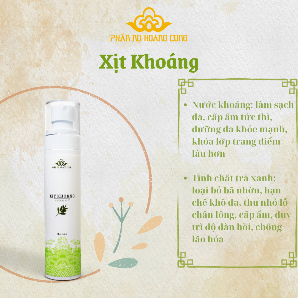 07 - Xịt Khoáng Dưỡng Da Phấn Nụ Hoàng Cung Dung Tích 100ml