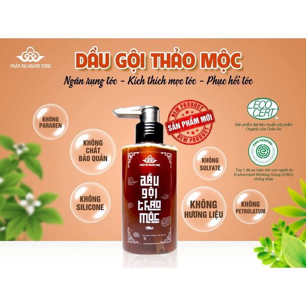 Dầu Gội Thảo Mộc, Phấn Nụ Hoàng Cung, Thiên Nhiên Kích Mọc Tóc, Dung T