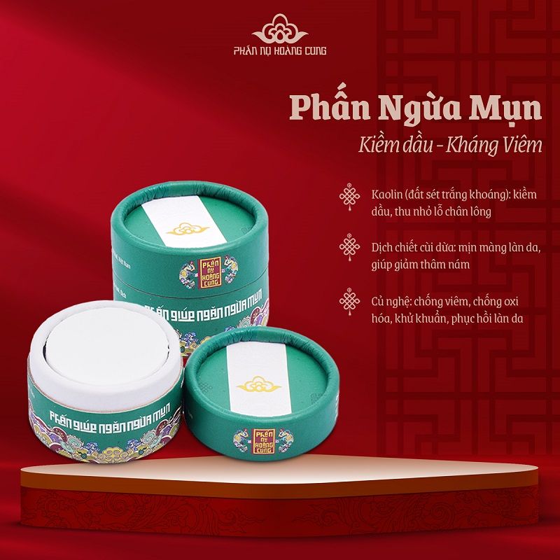 Combo Dưỡng Da Phấn Chống Lão Hóa + Phấn Ngừa Mụn - PHẤN NỤ HOÀNG CUNG