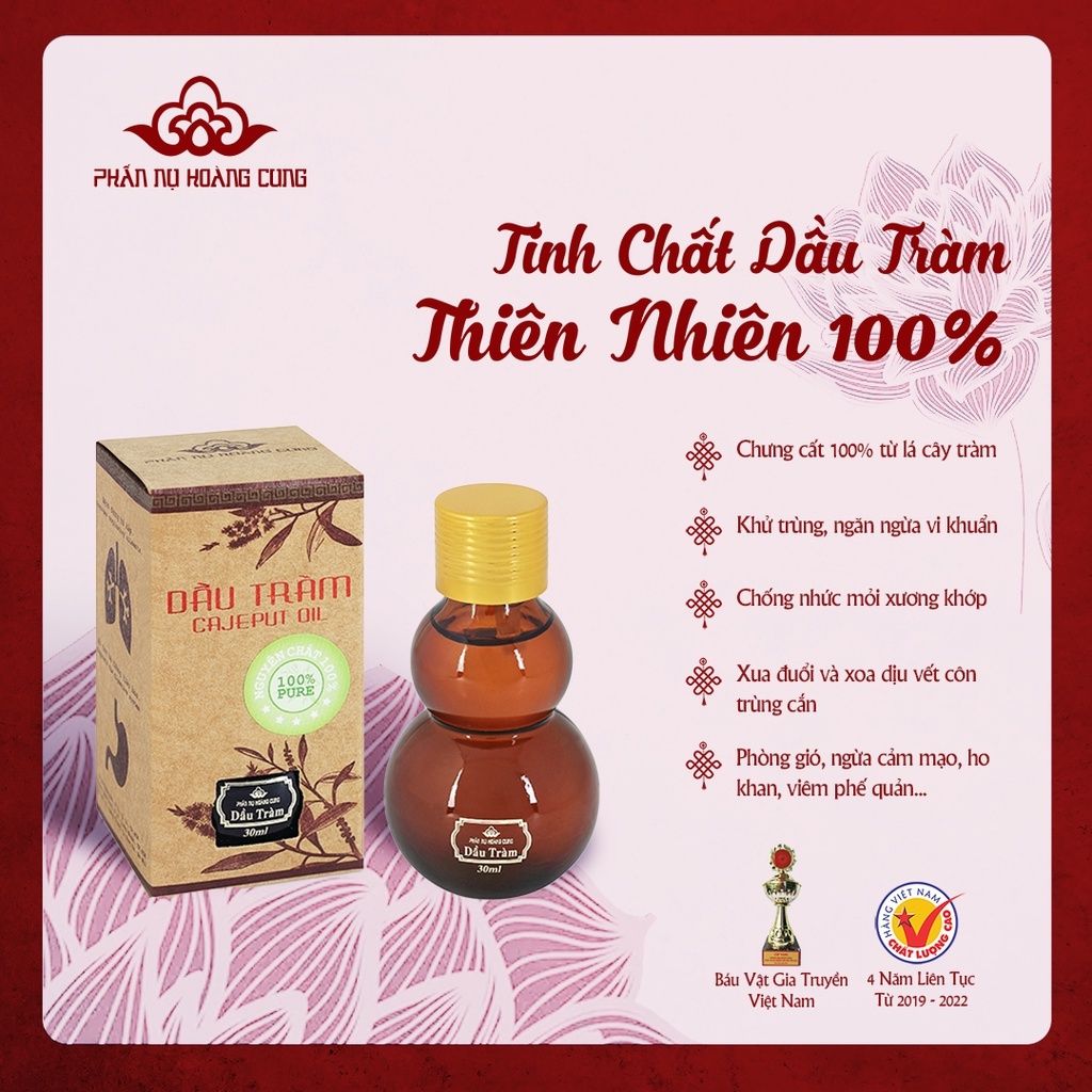 Tinh Chất Dầu Tràm Phấn Nụ Hoàng Cung Dung Tích 30ml