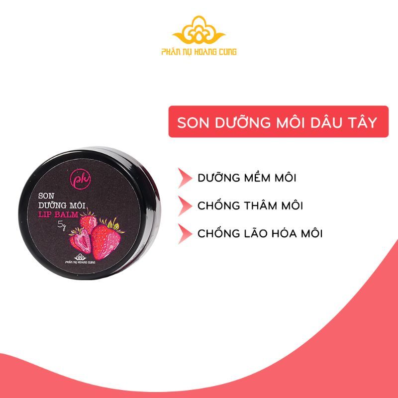 Son Dưỡng Dâu Tây Phấn Nụ Hoàng Cung Trọng Lượng 5g