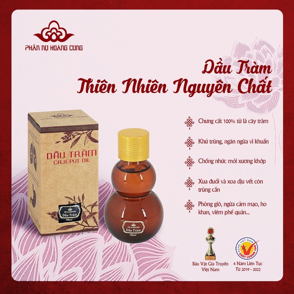 Dầu Tràm Thiên Nhiên Phấn Nụ Hoàng Cung 30ml