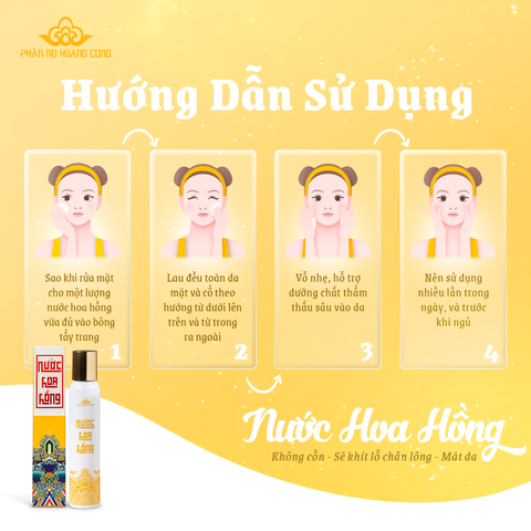 06 - Nước Hoa Hồng Phấn Nụ Hoàng Cung Dung Tích 120ml