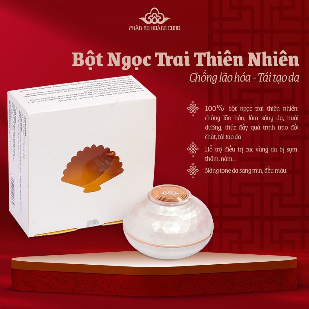 Bột Ngọc Trai Nguyên Chất Thiên Nhiên Phấn Nụ Hoàng Cung Trọng Lượng 15g