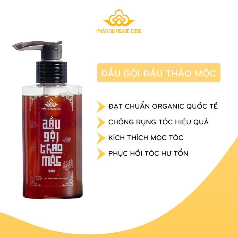Dầu Gội Thảo Mộc Phấn Nụ Hoàng Cung Dung Tích 120ml