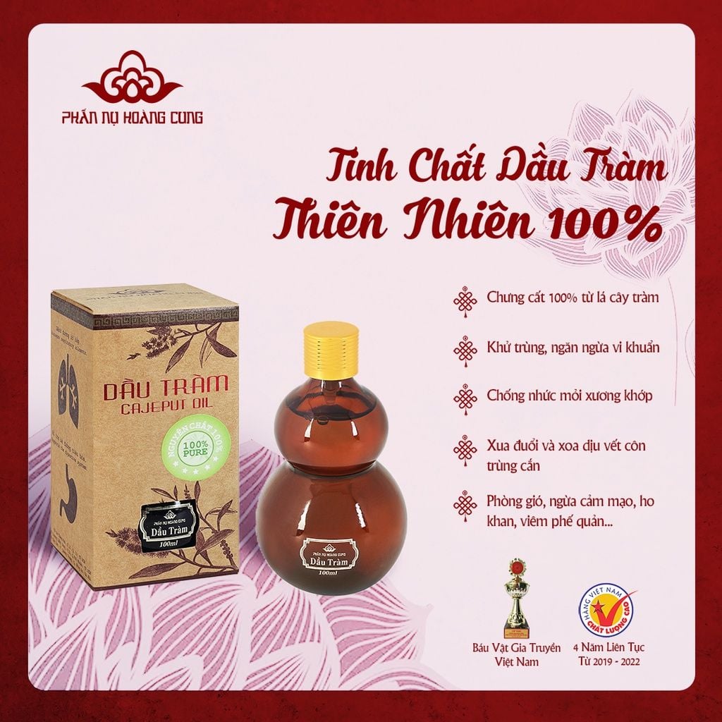 Tinh Chất Dầu Tràm Phấn Nụ Hoàng Cung Dung Tích 100ml