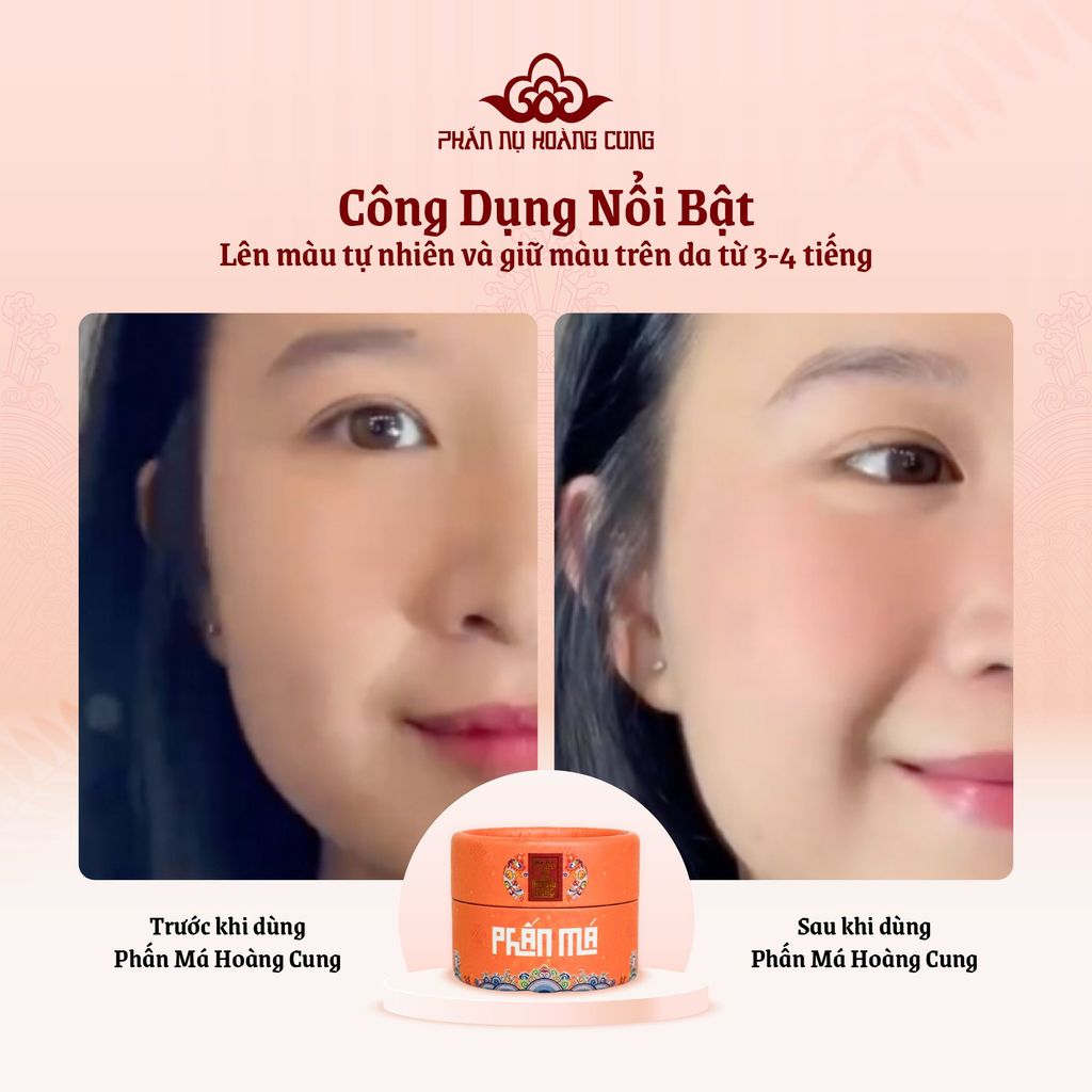 Phấn Má Cam Mịn Nhẹ Cho Lớp Makeup Tươi Tắn Tự Nhiên 25G -  Phấn Nụ Hoàng Cung