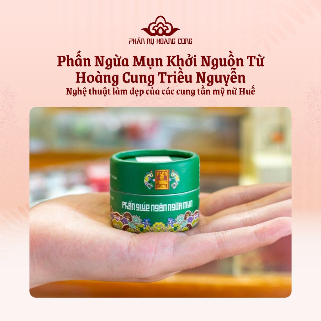 Phấn Ngừa Mụn Cho Làn Da Sạch Mụn, Sáng Mịn 25G - Phấn Nụ Hoàng Cung