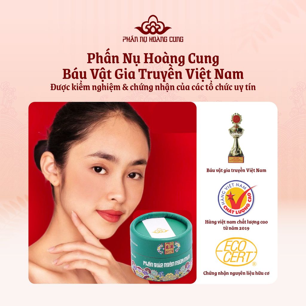 Phấn Ngừa Mụn Cho Làn Da Sạch Mụn, Sáng Mịn 25G - Phấn Nụ Hoàng Cung