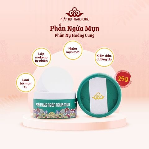 Phấn Ngừa Mụn Cho Làn Da Sạch Mụn, Sáng Mịn 25G - Phấn Nụ Hoàng Cung