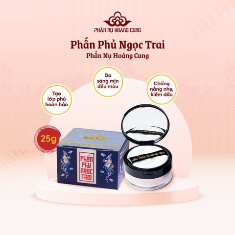 Phấn Phủ Ngọc Trai Phấn Nụ Hoàng Cung Trọng Lượng 25g