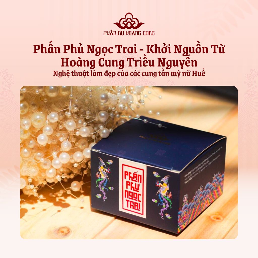 Phấn Phủ Ngọc Trai Phấn Nụ Hoàng Cung Trọng Lượng 25g