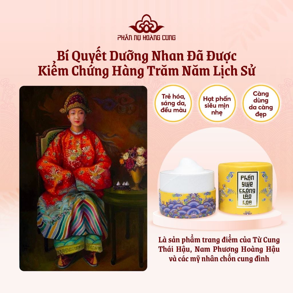 Phấn Nụ Trang Điểm Chống Lão Hóa Cho Làn Da Sáng Mịn 30G (Nụ Trắng) -  Phấn Nụ Hoàng Cung