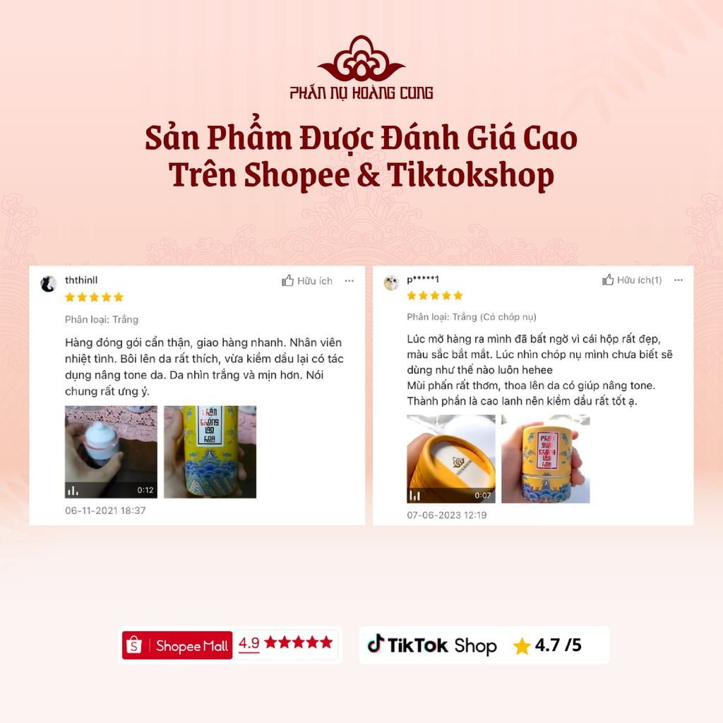 Phấn Nụ Trang Điểm Chống Lão Hóa Cho Làn Da Sáng Mịn 30G (Nụ Trắng) -  Phấn Nụ Hoàng Cung