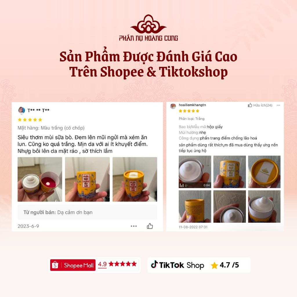 Phấn Nụ Trang Điểm Chống Lão Hóa Cho Làn Da Sáng Mịn 30G (Nụ Trắng) -  Phấn Nụ Hoàng Cung
